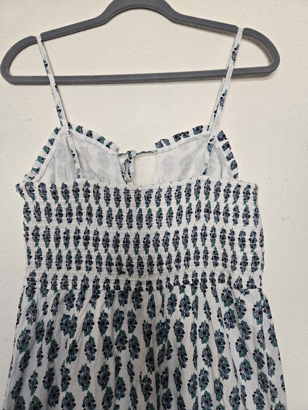 NWT, DIZZY Lizzy Blue, Green & White Printed Maxi Sundress .Size M 100% Cotton - Picture 10 of 11